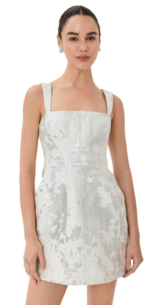SIMKHAI Lydia Mini Dress Silver