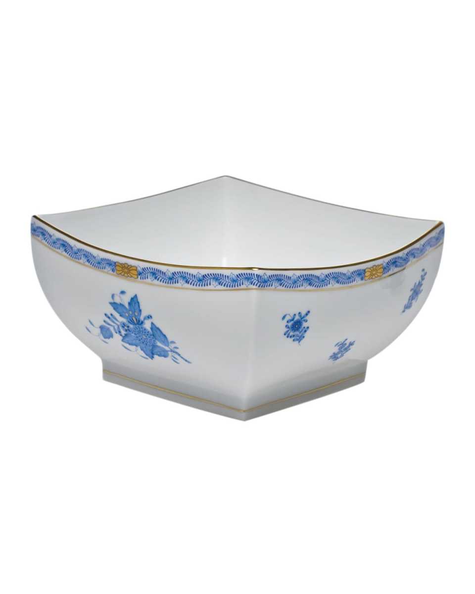 Chinese Bouquet Blue Large Square Bowl