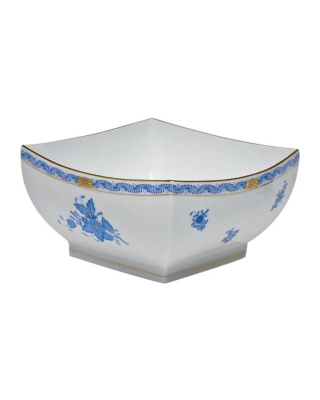 Chinese Bouquet Blue Large Square Bowl