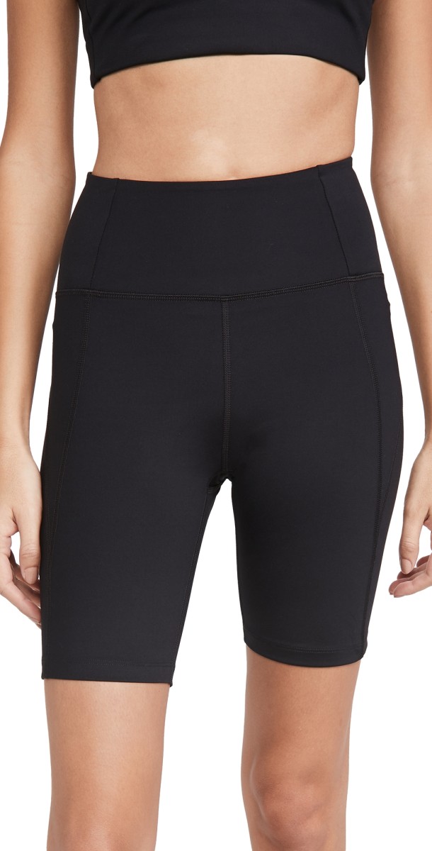 Girlfriend Collective High Rise Bike Shorts Black