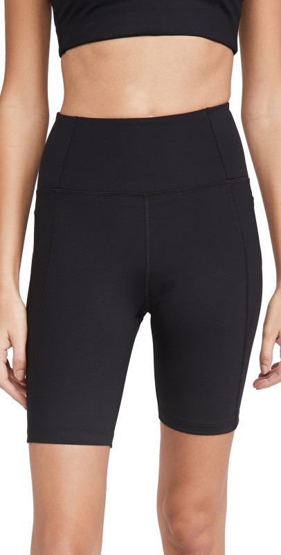 Girlfriend Collective High Rise Bike Shorts Black