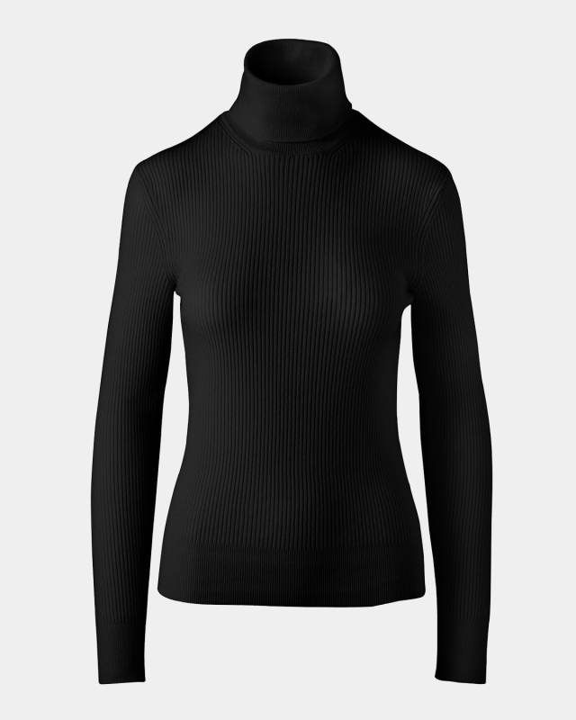 Georgian Ribbed Wool Turtleneck