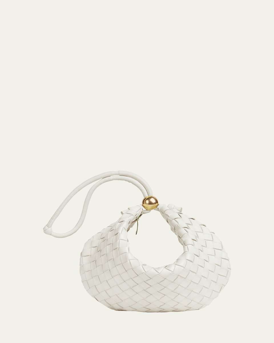 Half Moon Medium Intrecciato Top-Handle Bag