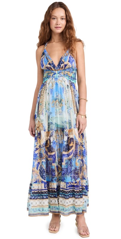 Camilla T Back Gathered Panel Dress Views Of Vesuvius