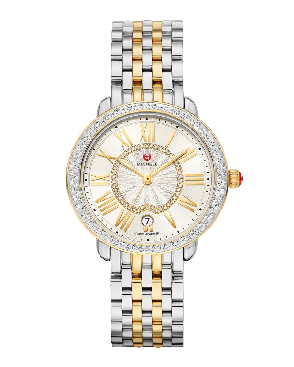 Serein Mid Two-Tone Diamond Watch