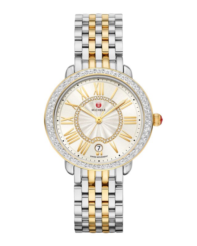 Serein Mid Two-Tone Diamond Watch