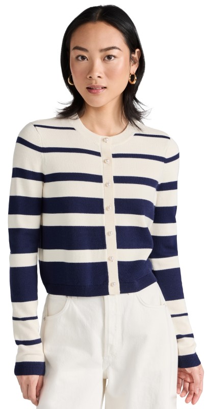 CAMI NYC Kimbra Pearl Sweater Shadow Stripe