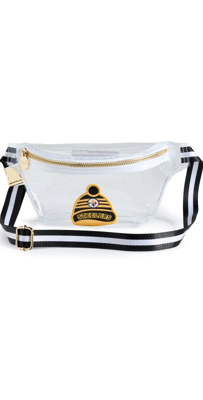 Stoney Clover Lane Pittsburgh Steelers Clear Fanny Pack Noir/Whit