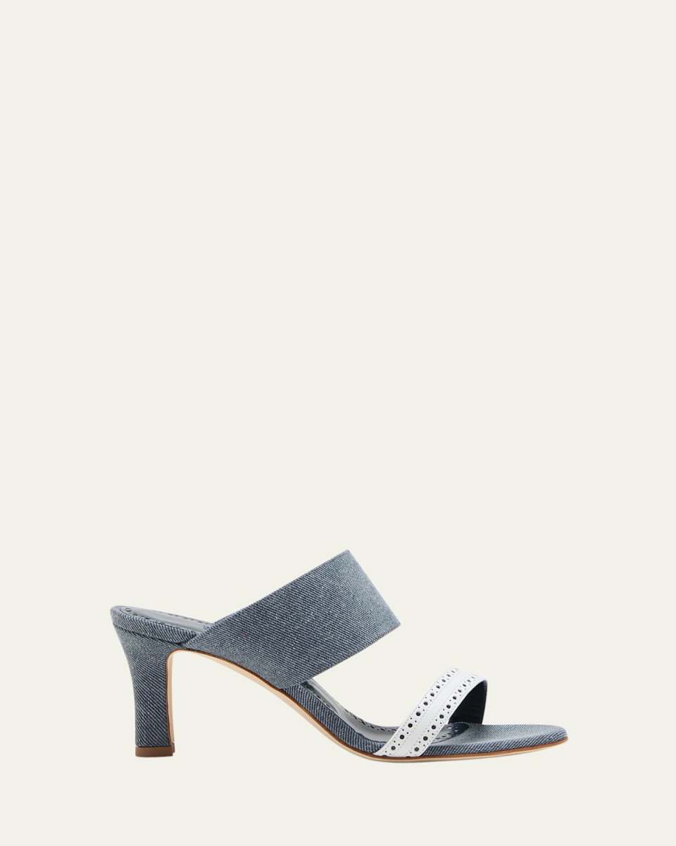 Denala Denim Dual-Band Mule Sandals