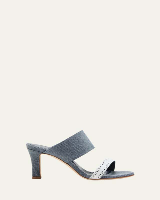 Denala Denim Dual-Band Mule Sandals
