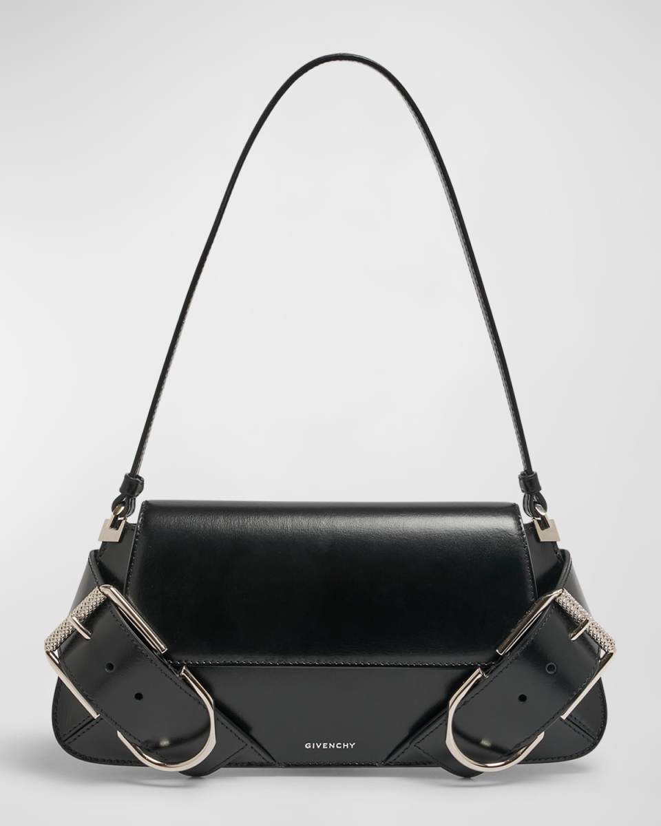 Voyou Shoulder Flap Bag in Leather