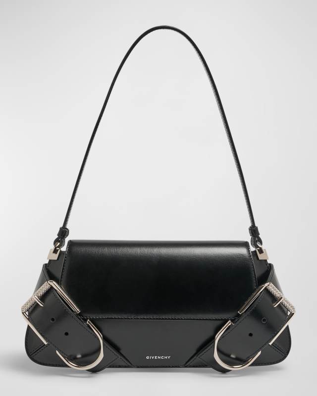 Voyou Shoulder Flap Bag in Leather