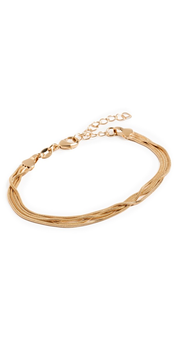 Alexa Leigh Layered Snake Bracelet Gold