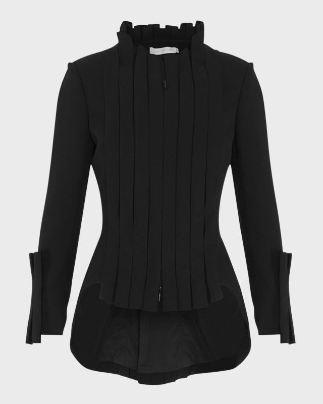 Secret Pleated High-Low Jacket