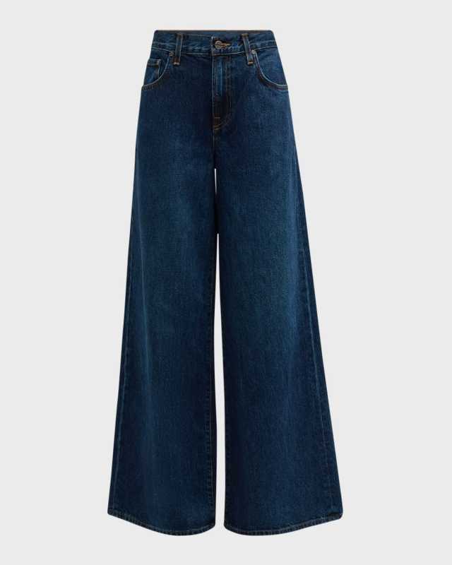 Tiny Dancer Wide-Leg Denim Jeans