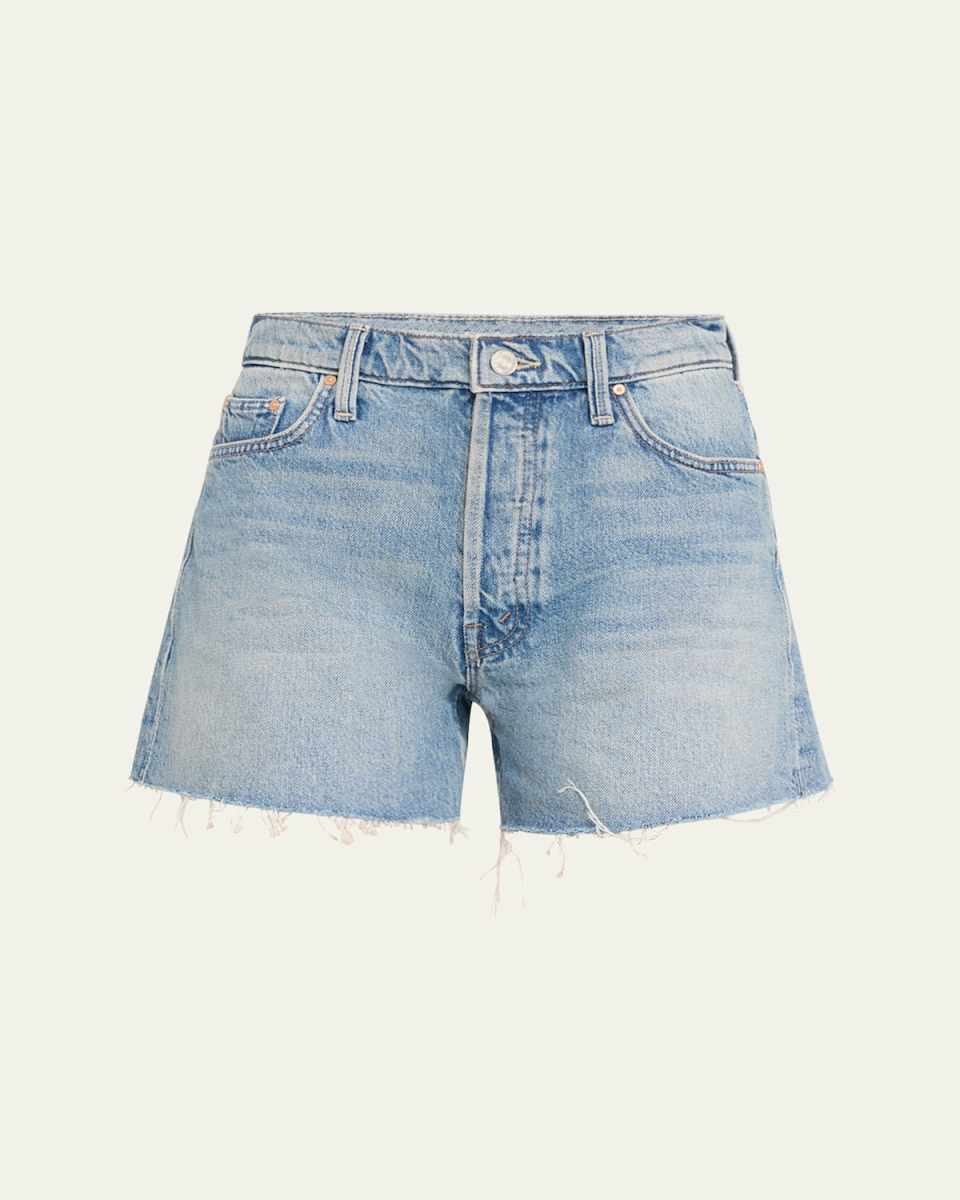 The Skipper Short N Long Fray Denim Shorts