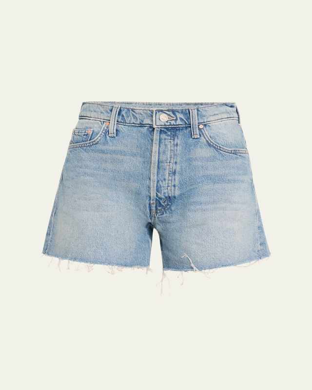 The Skipper Short N Long Fray Denim Shorts