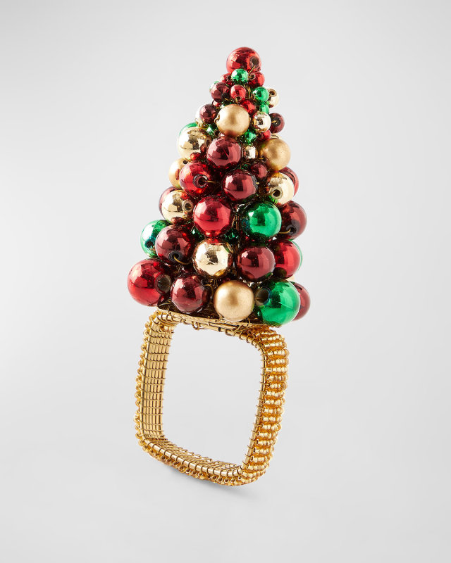 Christmas Baubles Napkin Ring