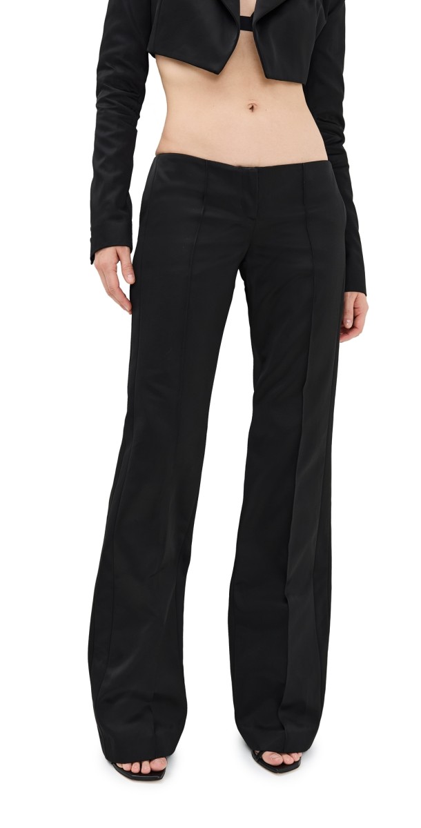 LaQuan Smith Low Rise Trousers Black