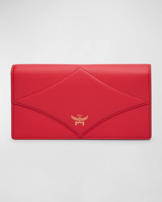 Diamond Leather Wallet on Chain