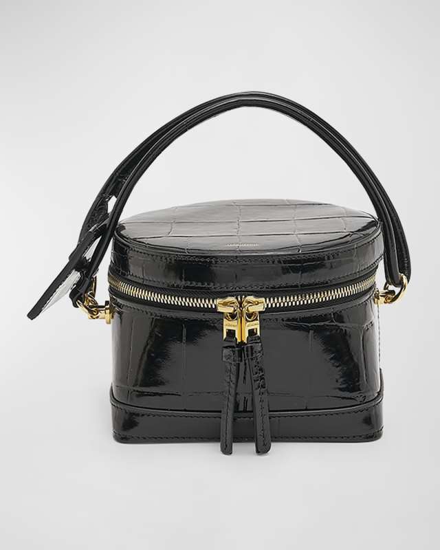 Le Vanito Croc-Embossed Shoulder Bag