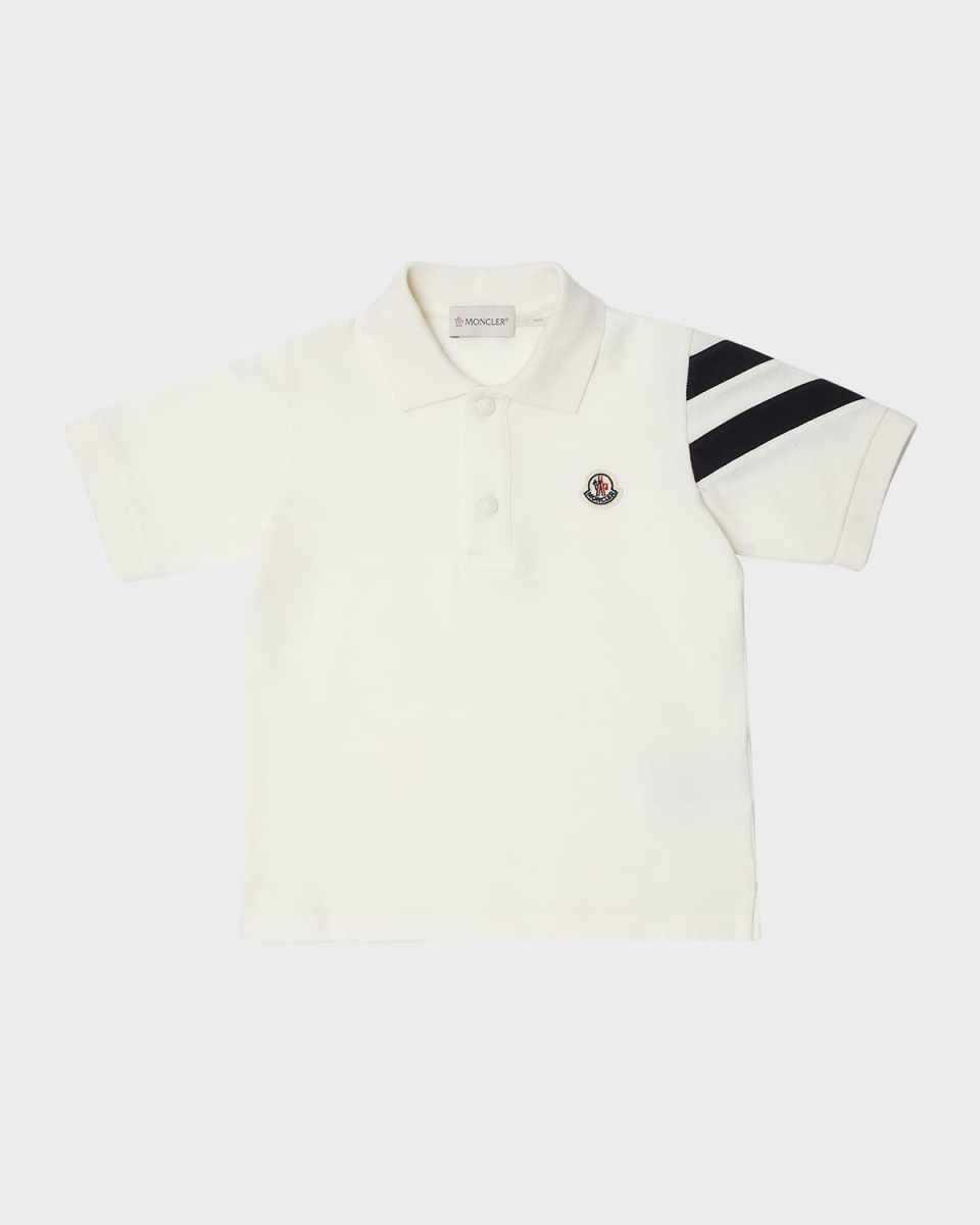Boy's Polo Shirt W/ Chevron Detail, Size 4-