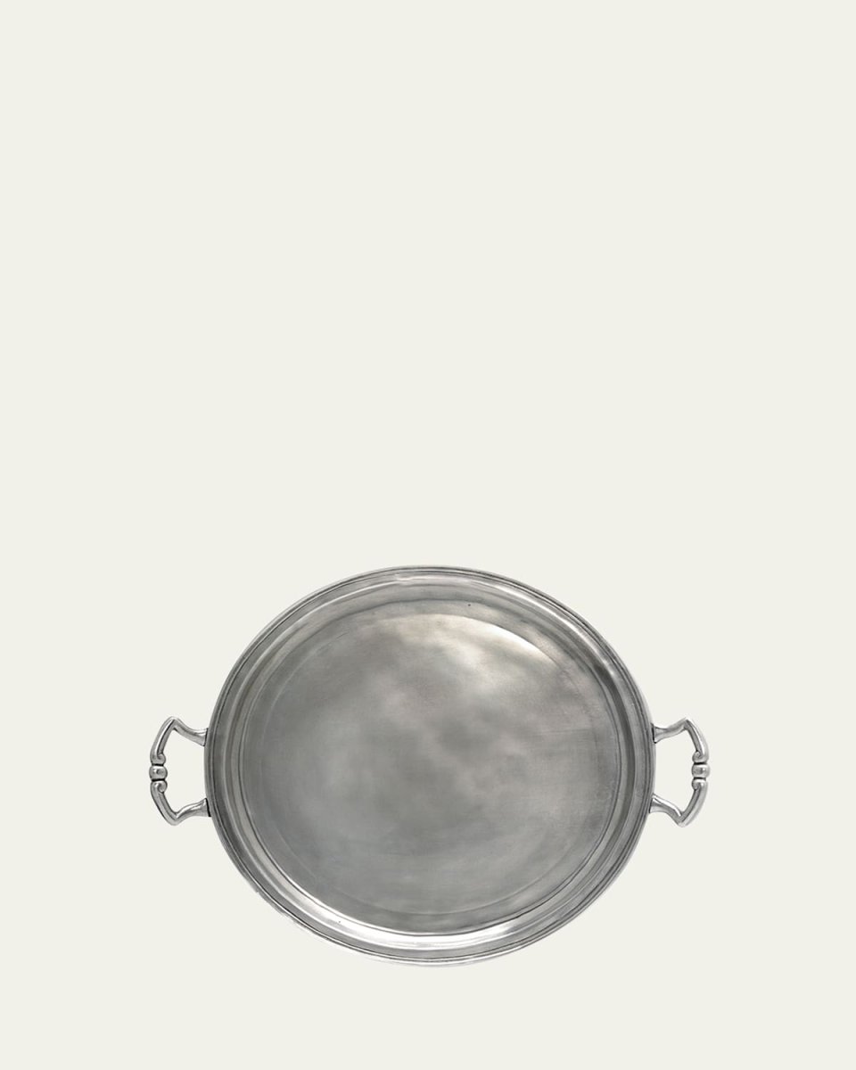 Round Tray with Handles