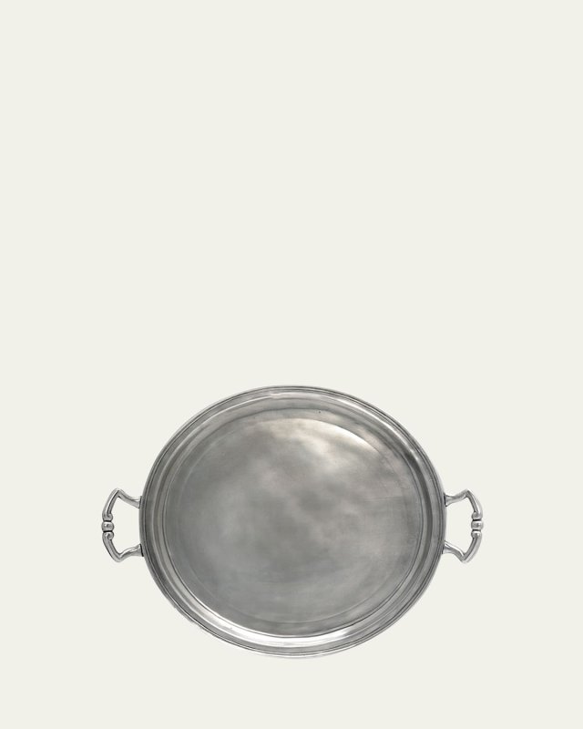 Round Tray with Handles