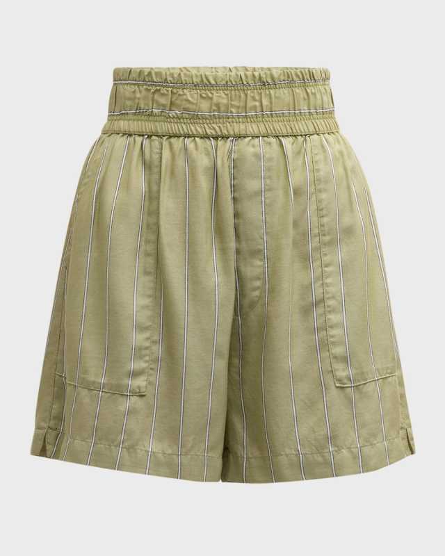 Annie Stripe Pull-On Shorts