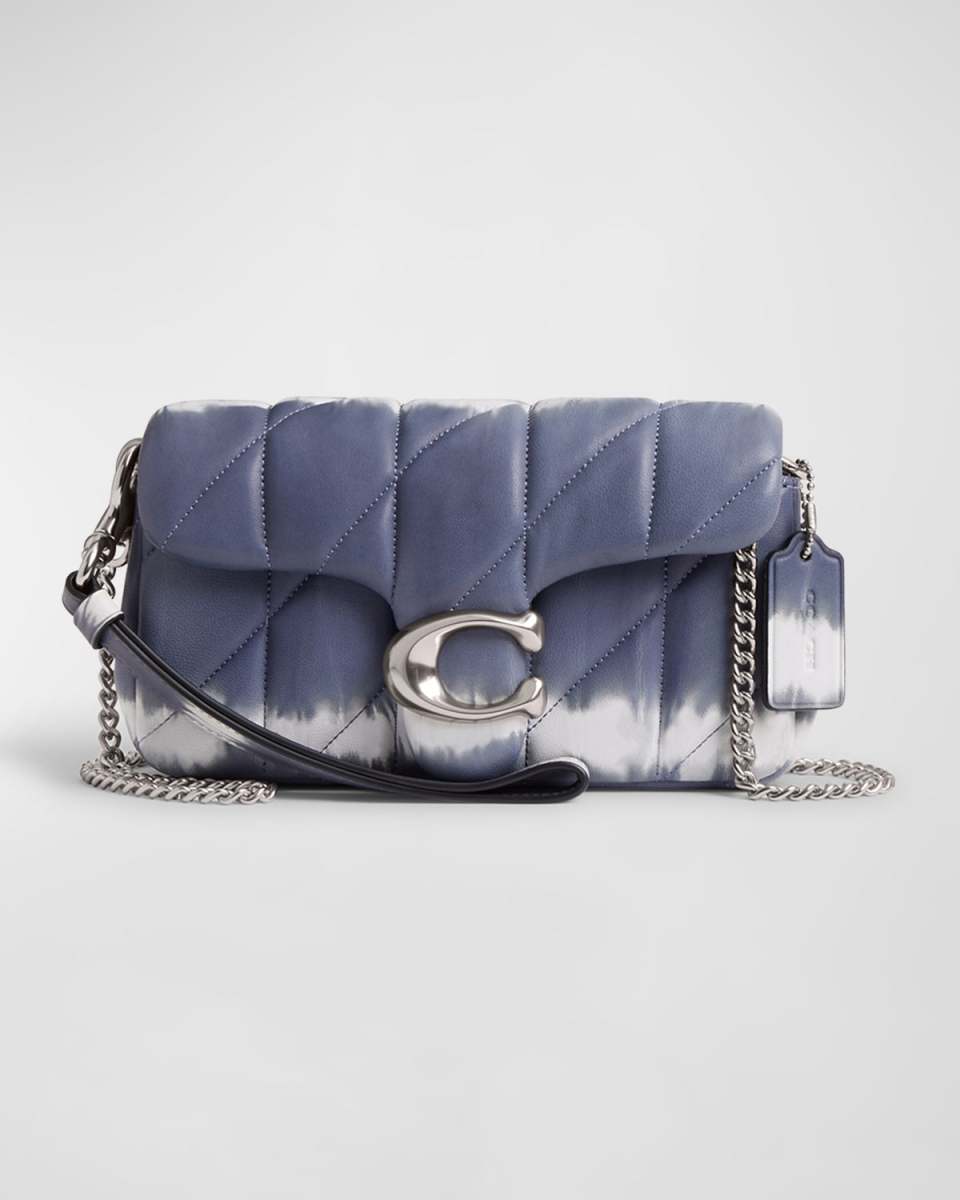 Tabby Quilted Tie-Dye Leather Wristlet