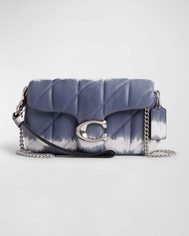 Tabby Quilted Tie-Dye Leather Wristlet