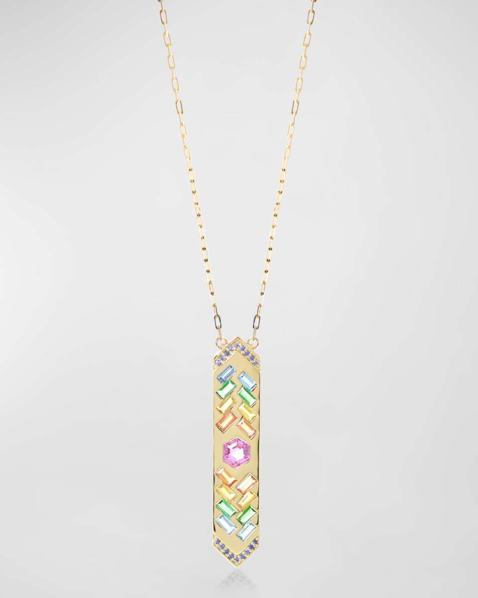 The Guardian 18K Gemstone Talisman Necklace