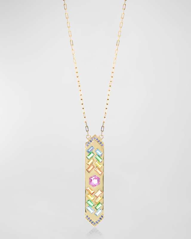 The Guardian 18K Gemstone Talisman Necklace