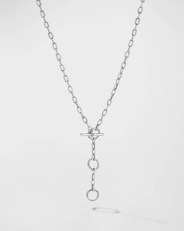 DY Madison Three-Ring Chain Necklace, 17"