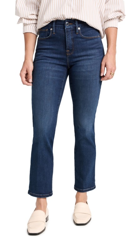 Good American Good Petite Straight Jeans Blue00