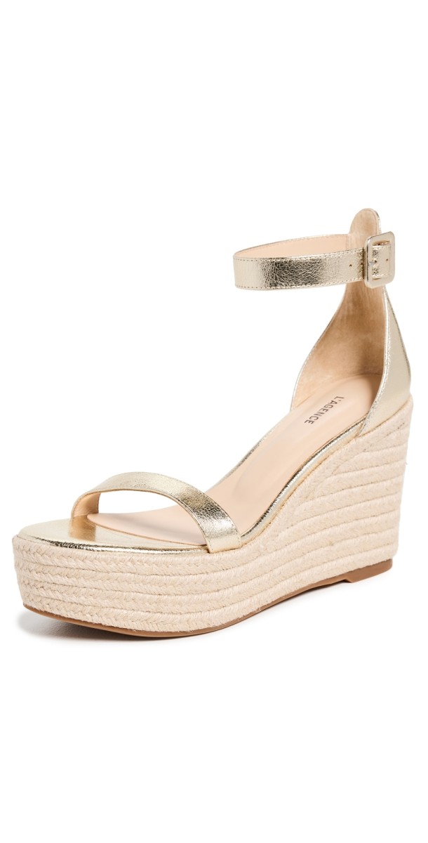 L'AGENCE Avice Wedges Gold