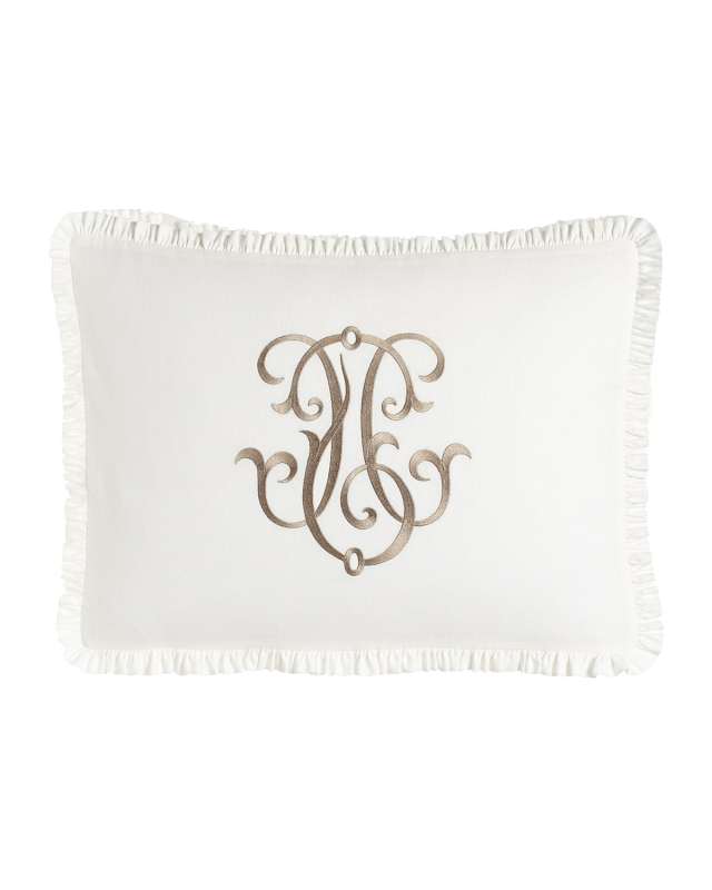 Each Essex Standard Embroidered White Box Sham