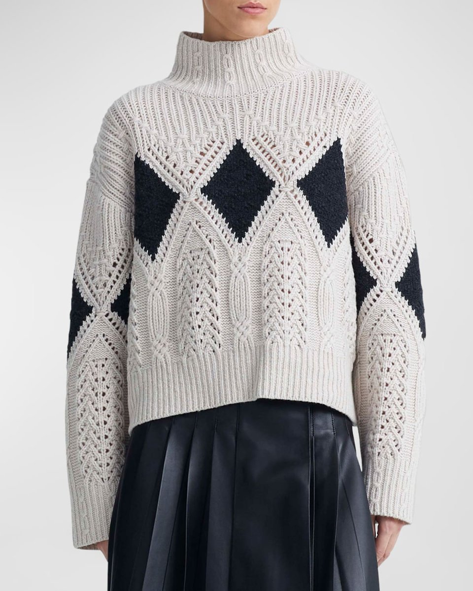 Grady Cable-Knit Wool Sweater