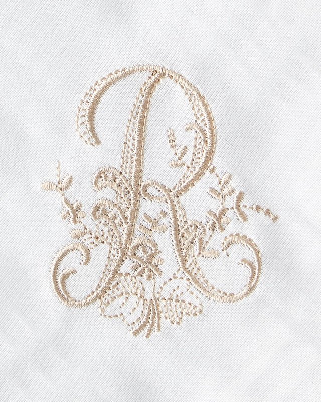 Initial Monogram Cocktail Napkins, Set of 6