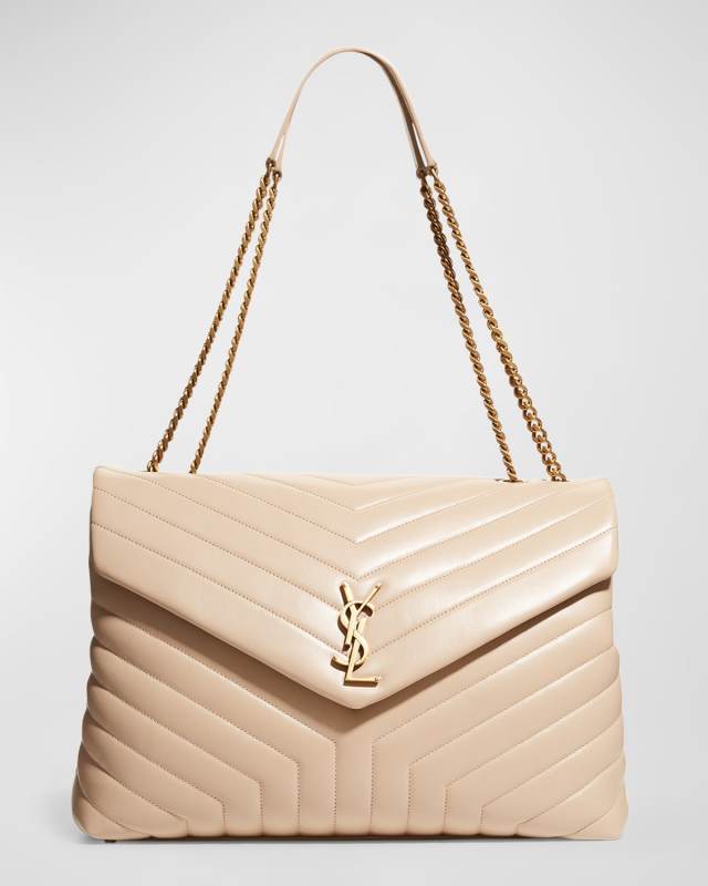 Loulou Large YSL Shoulder Bag in Quilted Leather