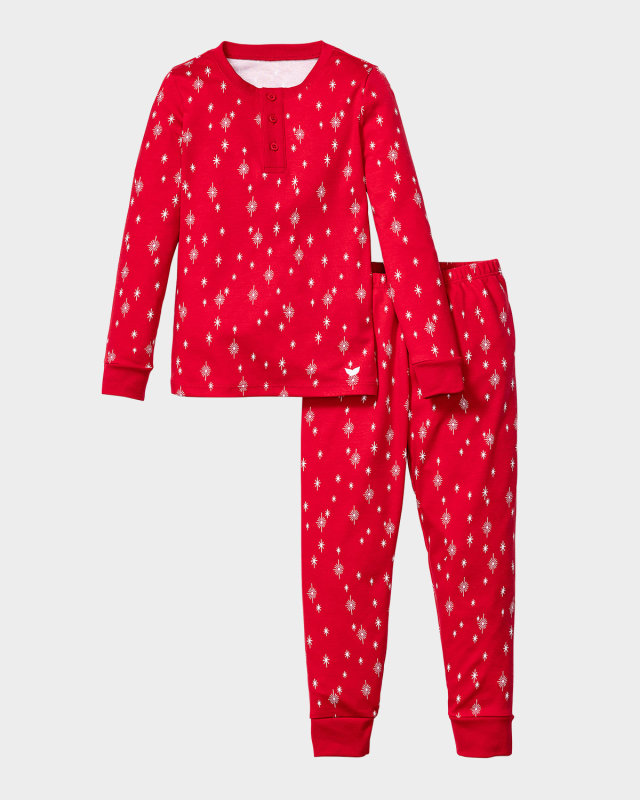 Boy's Starry Night Printed Pajama Set, Size 2-14