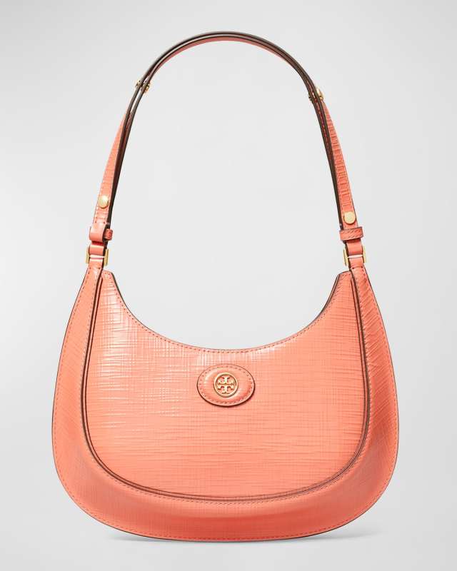 Robinson Crosshatched Convertible Crescent Shoulder Bag