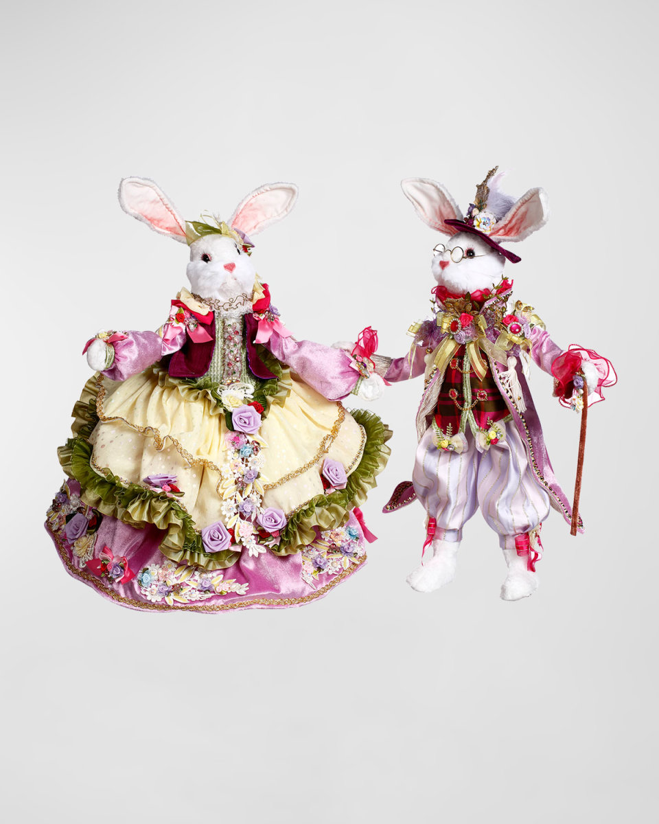 Mr. and Mrs. Easter Rabbit, Set of 2