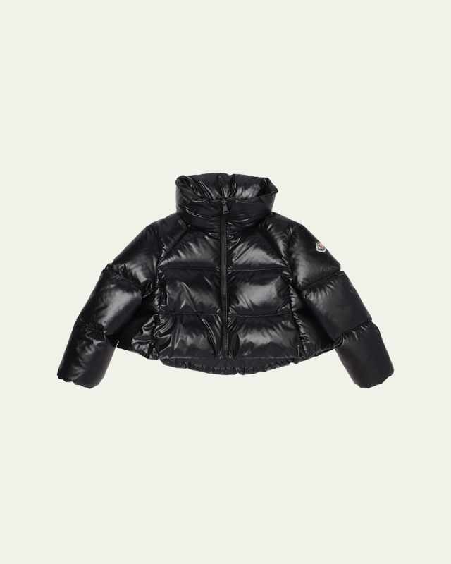 Girl's Breteuil Cropped Puffer Jacket, Size 4-6