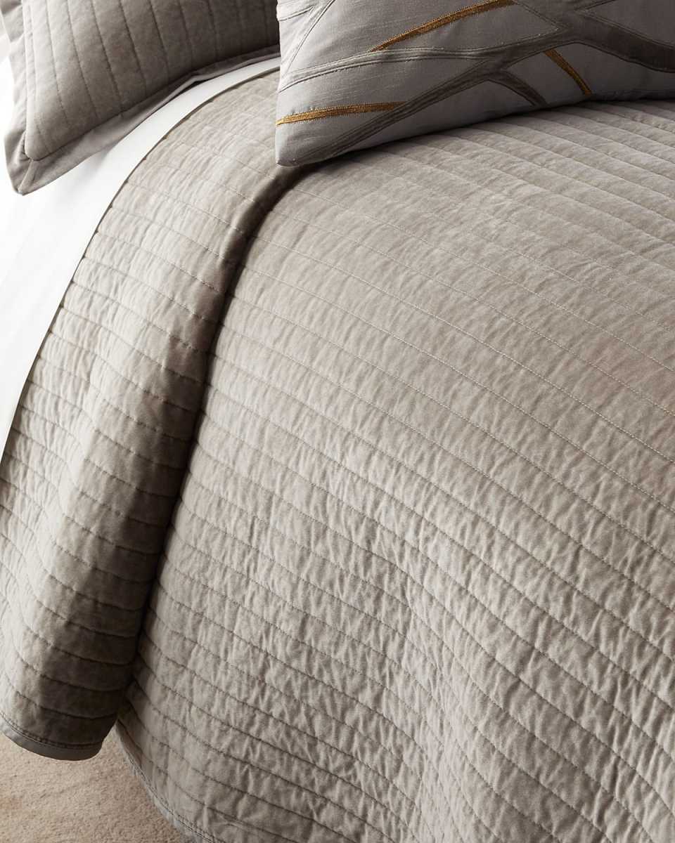 Aria Quilted Coverlet Matte Velvet,