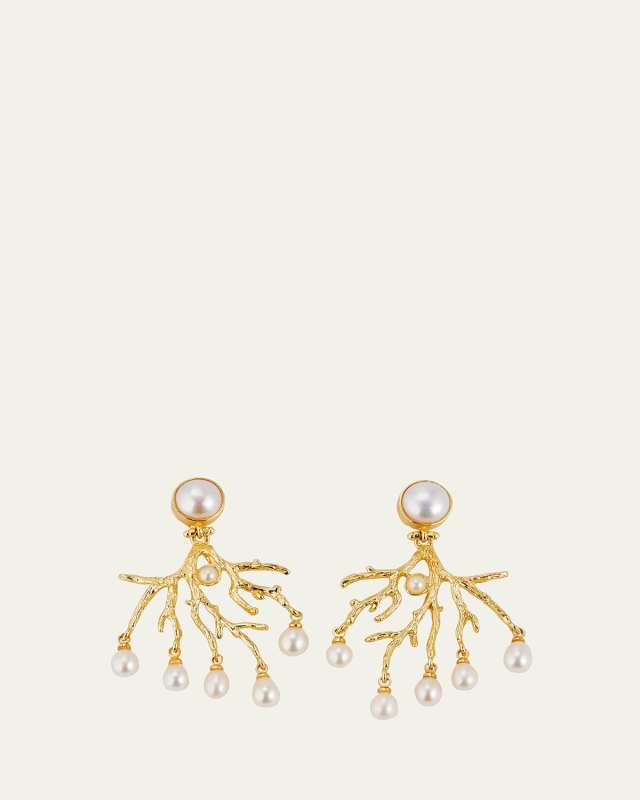 Claire Earrings with Pearls