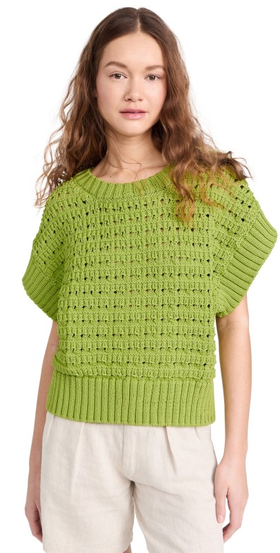 Varley Fillmore Knit Sweater Limeade