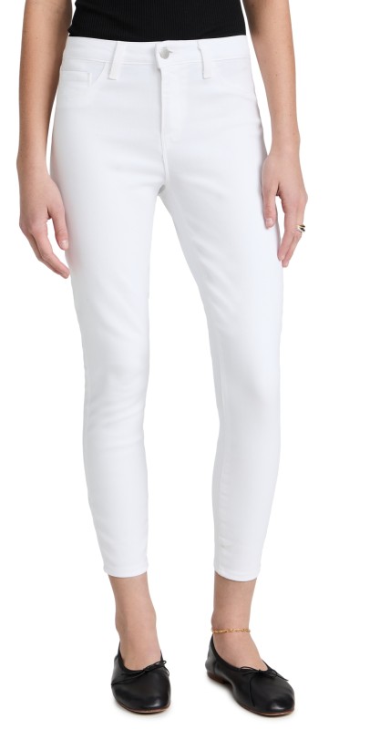 L'AGENCE Margot Skinny Jeans Blanc Coated