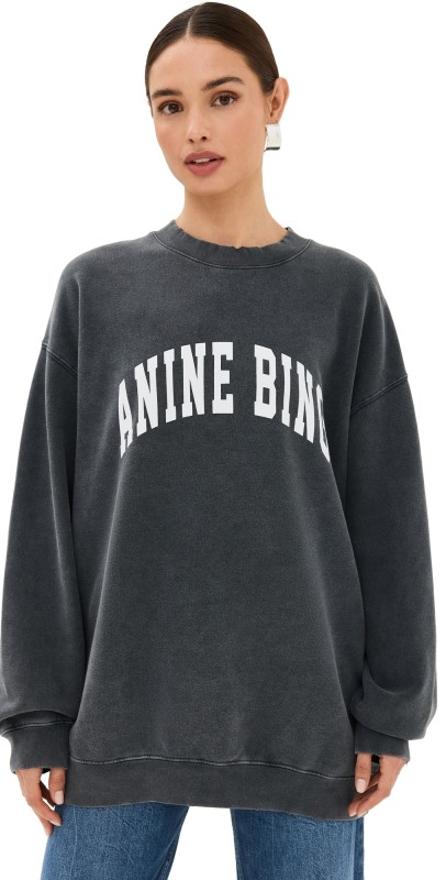 ANINE BING Tyler Sweatshirt Washed Black