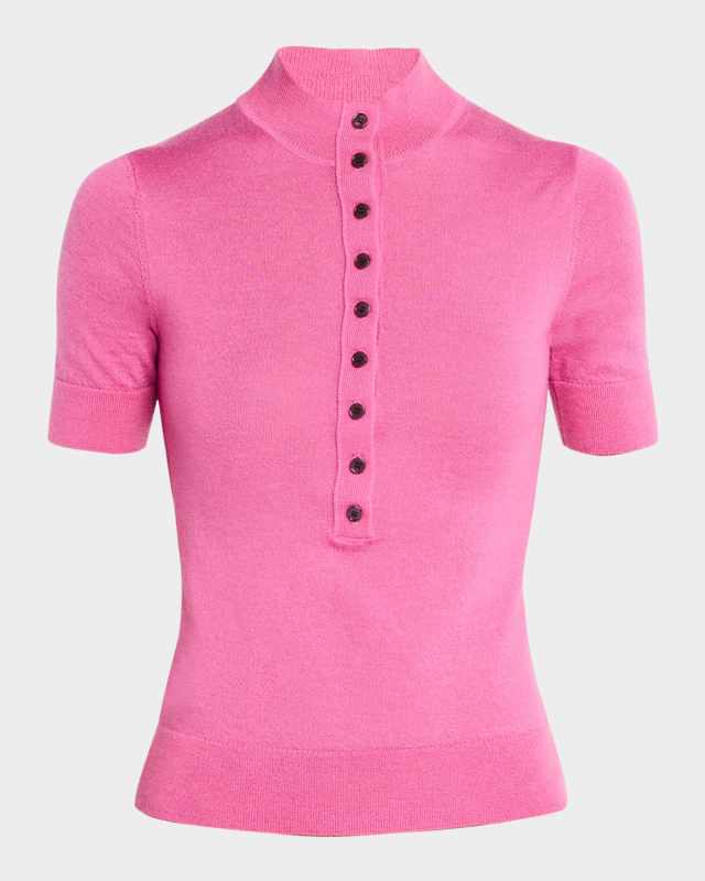 Violette Mock-Neck Cashmere Sweater